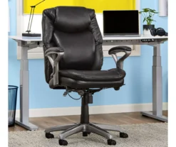 Anniston Black Bonded Leather Office Chair -Northlight Outlet Home Store 810590373 2