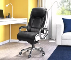 Lautner Black Executive Bonded Leather Office Chair 11 Lautner Black Executive Bonded Leather Office Chair -Northlight Outlet Home Store 810590376 2 1