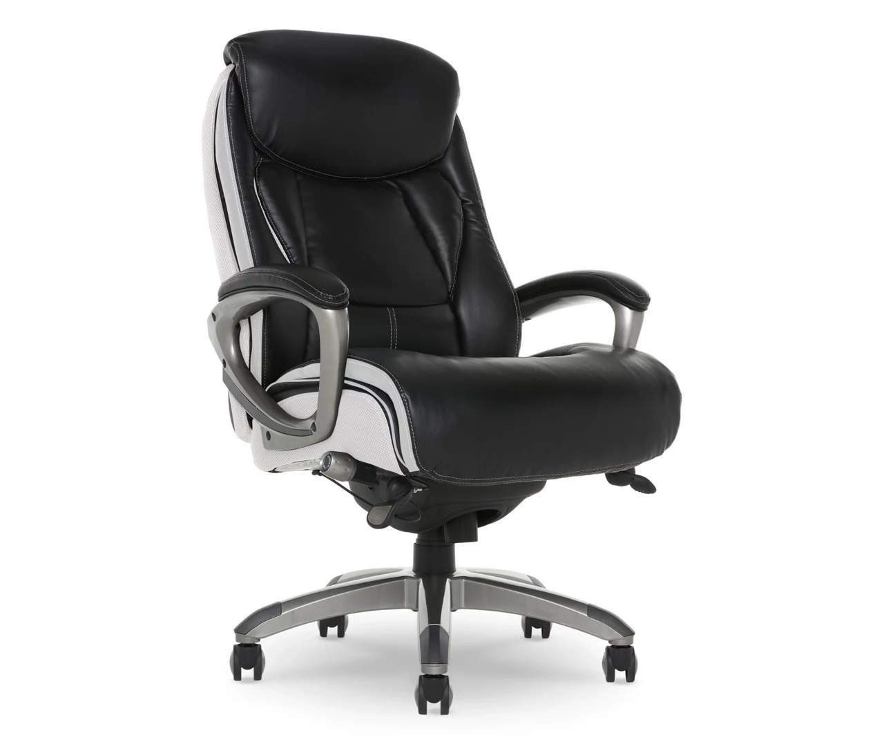 Lautner Black Executive Bonded Leather Office Chair 2 Lautner Black Executive Bonded Leather Office Chair - Image 2