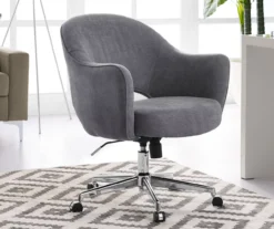 Valetta Gray Microfiber Office Chair 11 Valetta Gray Microfiber Office Chair -Northlight Outlet Home Store 810590379 2