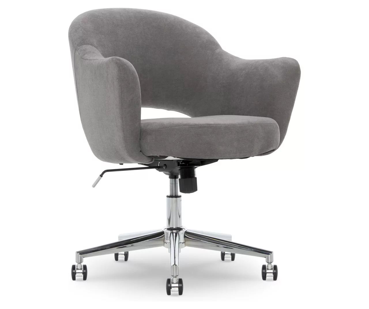 Valetta Gray Microfiber Office Chair 2 Valetta Gray Microfiber Office Chair - Image 2