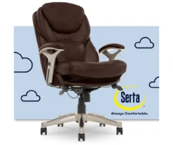 Claremont Chestnut Brown Bonded Leather Office Chair 25 Claremont Chestnut Brown Bonded Leather Office Chair -Northlight Outlet Home Store 810590393 1