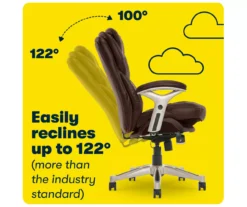 Claremont Chestnut Brown Bonded Leather Office Chair 19 Claremont Chestnut Brown Bonded Leather Office Chair -Northlight Outlet Home Store 810590393 8