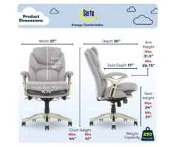 Serta Claremont Fabric Office Chair -Northlight Outlet Home Store 810590395 6