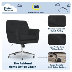 Serta Ashland Fabric Office Chair -Northlight Outlet Home Store 810590407 71