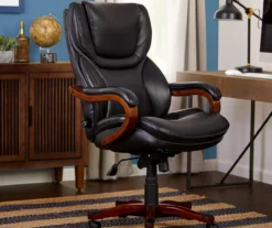 Conway Black Big & Tall Bonded Leather Office Chair -Northlight Outlet Home Store 810590408 2