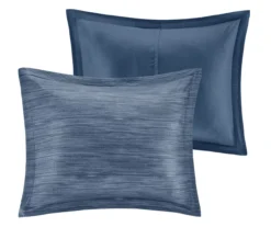 Kelan Navy Streak Patchwork Seersucker California King 7-Piece Comforter Set 18 Kelan Navy Streak Patchwork Seersucker California King 7-Piece Comforter Set -Northlight Outlet Home Store 810590761 810590862 810590861 4