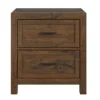 West Caramel 2-Drawer Nightstand