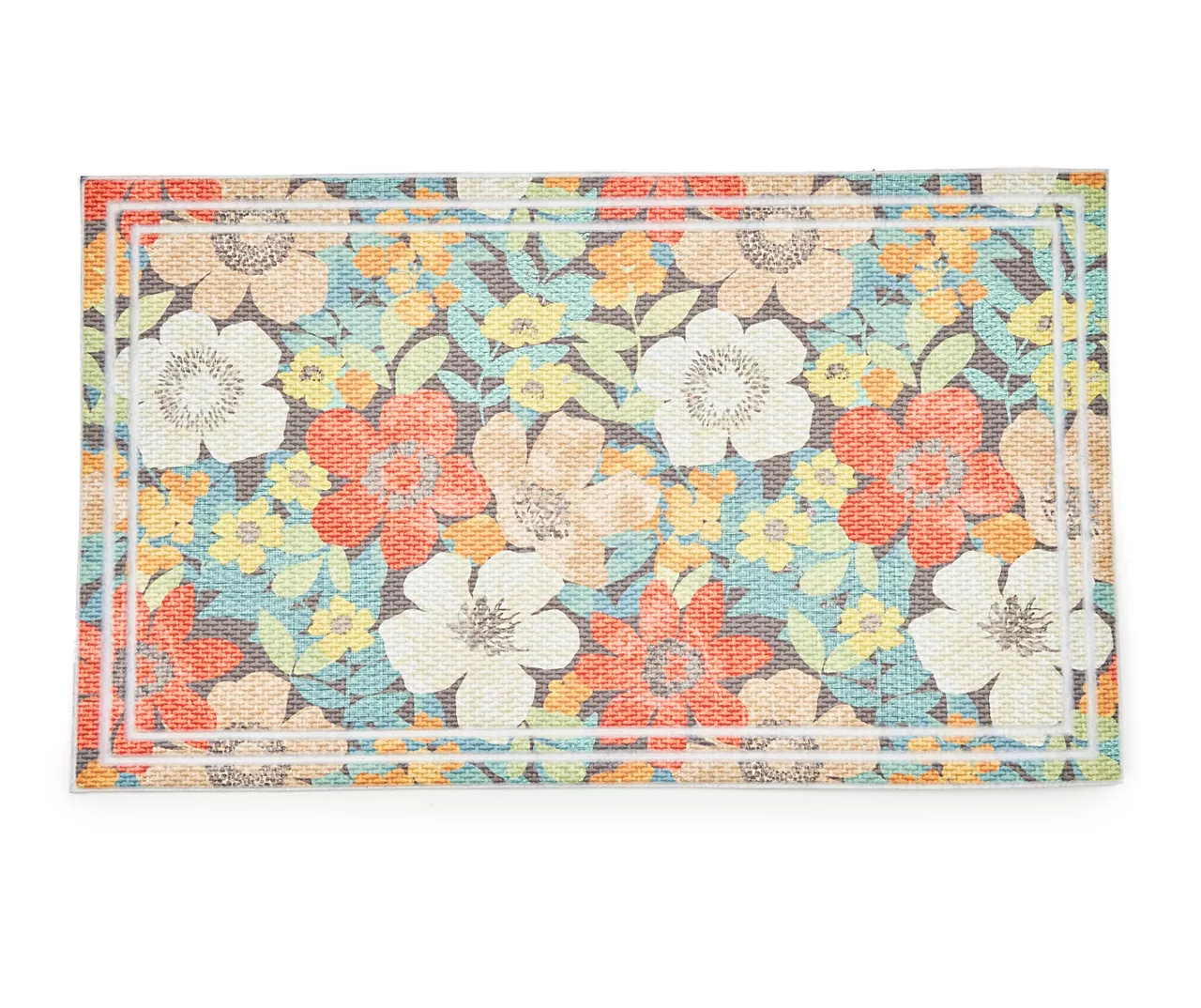 Candice Floral Doormat, (18" X 30") 1 Candice Floral Doormat, (18" X 30")
