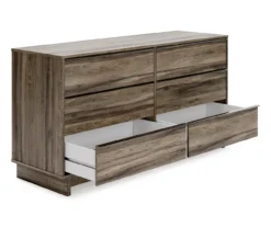 Shallifer Brown 6-Drawer Dresser -Northlight Outlet Home Store 810591842 2