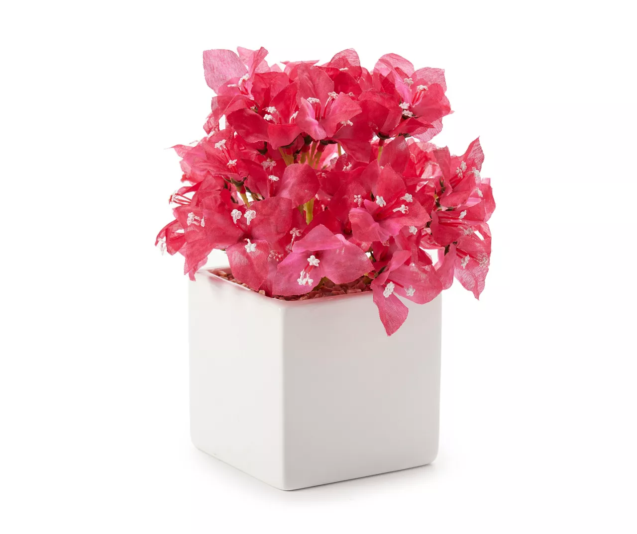 Grecian Getaway Red Artificial Bougainvillea Arrangement With White Pot 1 Grecian Getaway Red Artificial Bougainvillea Arrangement With White Pot