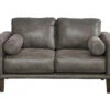 Arroyo Smoke Faux Leather Loveseat