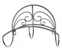 Black Scrollwork Metal Hose Hanger