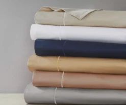 Light Gray 600-Thread Count Pima Cotton King 4-Piece Sheet Set -Northlight Outlet Home Store 810595439 810595440 810595711 810595713 F0 10