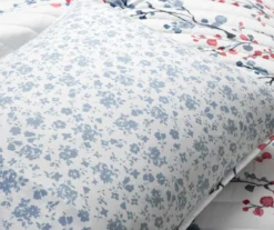 Lush Decor Mirabelle Blue & Dark Pink Watercolor Floral Quilt Set -Northlight Outlet Home Store 810595973 5