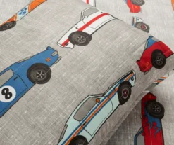 Lush Decor Beige Multi-Color Race Cars Quilt Set -Northlight Outlet Home Store 810595975 4