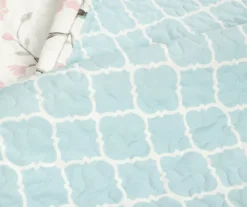 Lush Decor White, Blue & Pink Bird & Floral Reversible Quilt Set 24 Lush Decor White, Blue & Pink Bird & Floral Reversible Quilt Set -Northlight Outlet Home Store 810596025 3