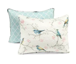 Lush Decor White, Blue & Pink Bird & Floral Reversible Quilt Set 27 Lush Decor White, Blue & Pink Bird & Floral Reversible Quilt Set -Northlight Outlet Home Store 810596025 6