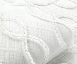 Lush Decor Avon White Ruffled Helix Pattern Quilt Set 17 Lush Decor Avon White Ruffled Helix Pattern Quilt Set -Northlight Outlet Home Store 810596040 4
