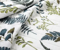 Lush Decor Devonia White & Green Botanical Reversible Cotton Quilt Set -Northlight Outlet Home Store 810596064 3