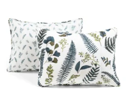 Lush Decor Devonia White & Green Botanical Reversible Cotton Quilt Set -Northlight Outlet Home Store 810596064 7