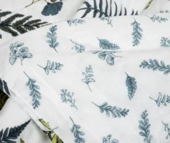 Lush Decor Devonia White & Green Botanical Reversible Cotton Quilt Set -Northlight Outlet Home Store 810596065 4