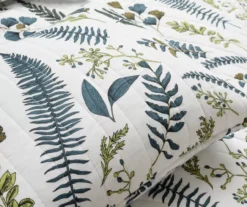 Lush Decor Devonia White & Green Botanical Reversible Cotton Quilt Set -Northlight Outlet Home Store 810596065 5