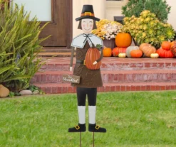 36" Pilgrim Man Metal Yard Stake -Northlight Outlet Home Store 810596300 3
