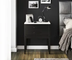 Ameriwood Madison Lane Faux Marble Nightstand -Northlight Outlet Home Store 810596720 6