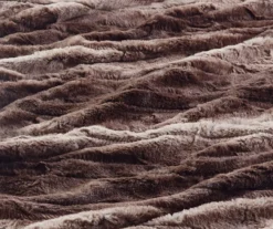 Marselle Stripe Faux Fur Heated Throw, (50" X 70") -Northlight Outlet Home Store 810598132 5
