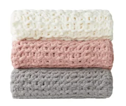 Chunky-Knit Handmade Throw, (50" X 60") -Northlight Outlet Home Store 810598138 7