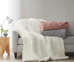 Chunky-Knit Handmade Throw, (50" X 60") -Northlight Outlet Home Store 810598139 6