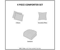 Marselle Blush & Gray Stripe Faux Fur King 4-Piece Comforter Set 17 Marselle Blush & Gray Stripe Faux Fur King 4-Piece Comforter Set -Northlight Outlet Home Store 810598176 810598177 9