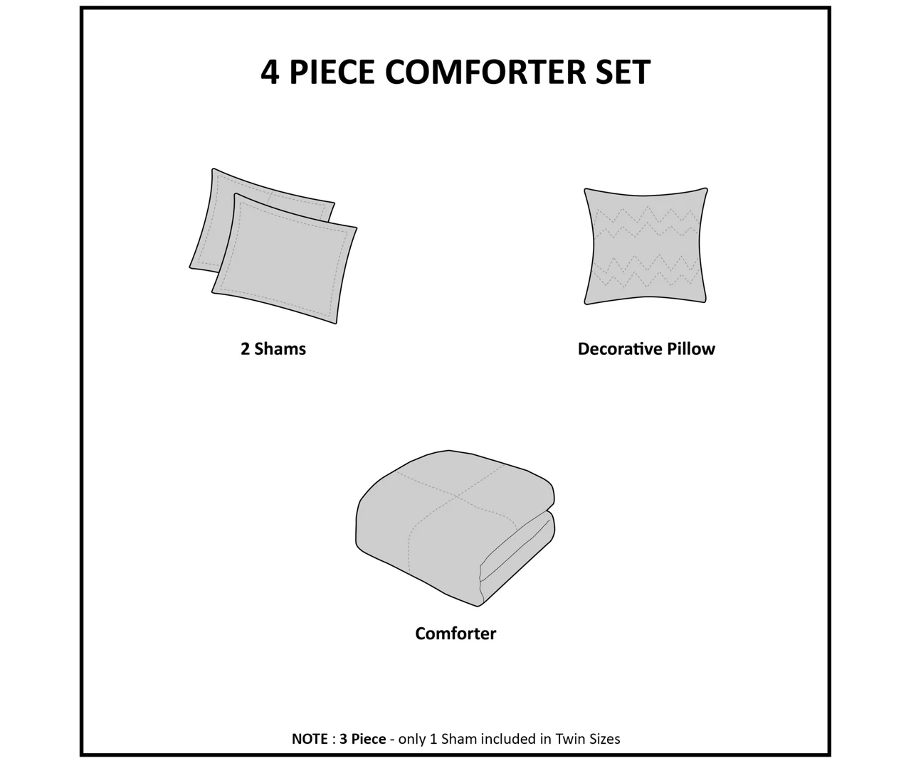 Marselle Blush & Gray Stripe Faux Fur King 4-Piece Comforter Set 9 Marselle Blush & Gray Stripe Faux Fur King 4-Piece Comforter Set - Image 9