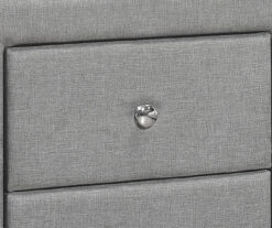 Monarch Linen Upholstered Nightstand -Northlight Outlet Home Store 810598500 A8