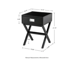 Glitzhome X-Leg End Table -Northlight Outlet Home Store 810598717 A0 6