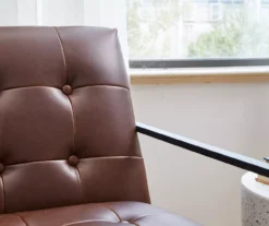 Glitzhome Modern Industrial Faux Leather Accent Chairs, 2-Pack -Northlight Outlet Home Store 810598913 A0 5