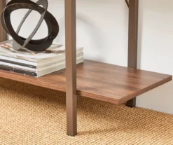 Walnut Modern Open 4-Shelf Bookcase 9 Walnut Modern Open 4-Shelf Bookcase -Northlight Outlet Home Store 810598940 A0 4