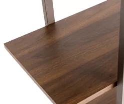 Walnut Modern Open 4-Shelf Bookcase 10 Walnut Modern Open 4-Shelf Bookcase -Northlight Outlet Home Store 810598940 A0 5