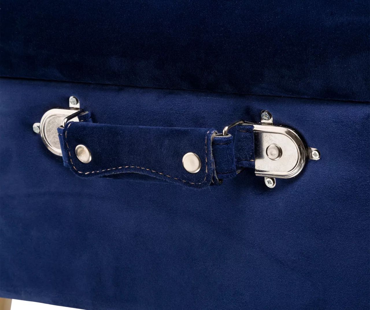 Glitzhome Velvet Suitcase Storage Stool 13 Glitzhome Velvet Suitcase Storage Stool - Image 13