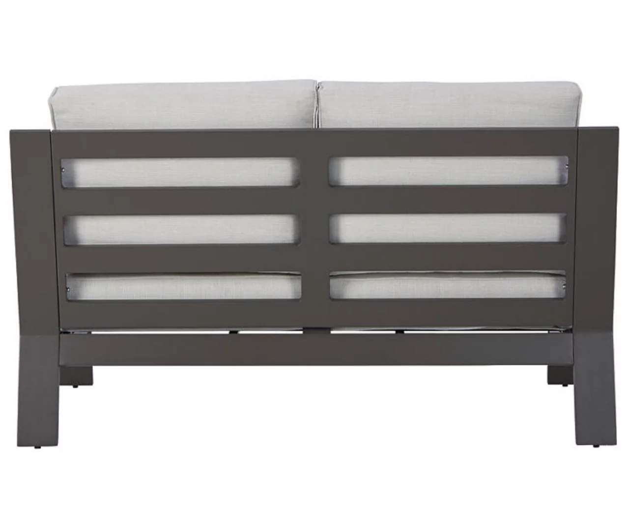 Tropicava Wood Look & Metal Cushioned Patio Loveseat 4 Tropicava Wood Look & Metal Cushioned Patio Loveseat - Image 4