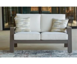 Tropicava Wood Look & Metal Cushioned Patio Loveseat 9 Tropicava Wood Look & Metal Cushioned Patio Loveseat -Northlight Outlet Home Store 810599415 5