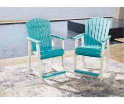 Eisley Wood Look Patio Dining Counter Stools, 2-Pack -Northlight Outlet Home Store 810599459 7