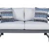 Amora Wood Look Cushioned Patio Loveseat