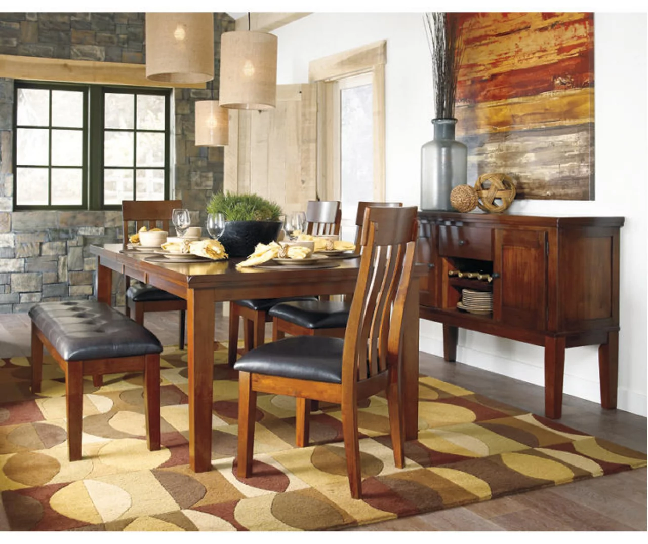 Ralene Extension Leaf Dining Table 4 Ralene Extension Leaf Dining Table - Image 4