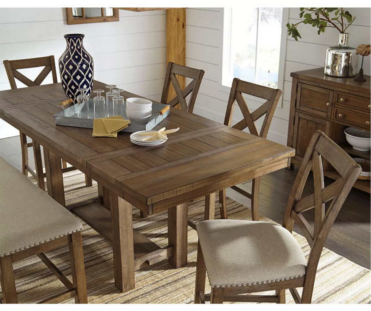 Moriville Extension Leaf Counter-Height Dining Table 2 Moriville Extension Leaf Counter-Height Dining Table - Image 2