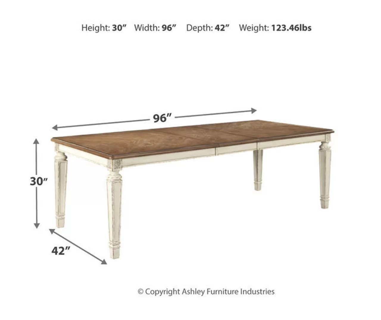 Raelyn Rectangular Extension Leaf Dining Table 11 Raelyn Rectangular Extension Leaf Dining Table - Image 11