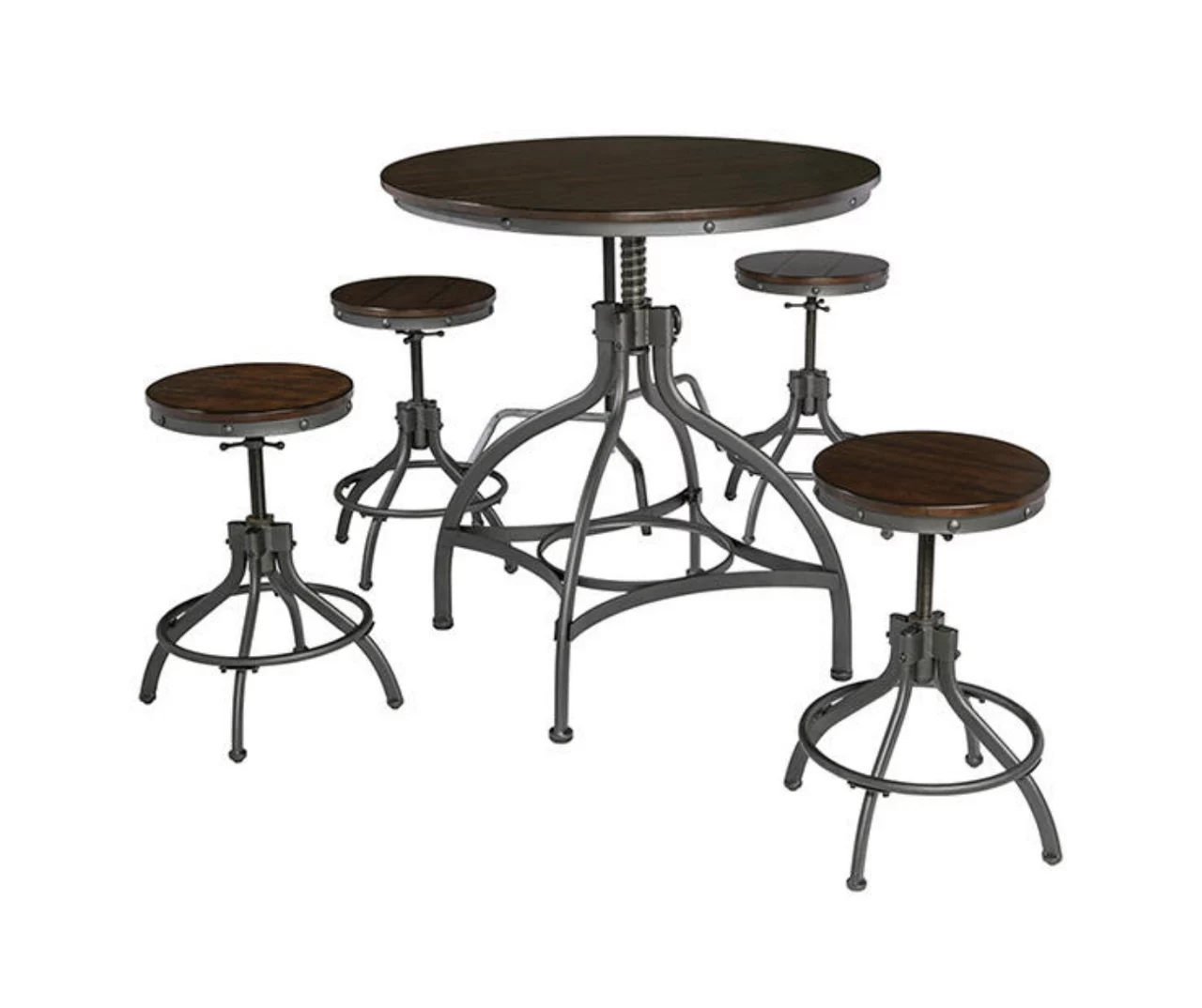 Odium 5-Oiece Counter-Height Dining Set 2 Odium 5-Oiece Counter-Height Dining Set - Image 2