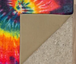 Tie-Dye Swirl Rainbow Area Rug, (8' X 10') -Northlight Outlet Home Store 810599868 A8 2
