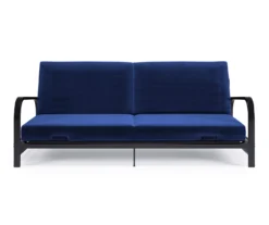 DHP Elbern Black Metal Futon With Cover